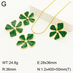 Stainless steel jewelry necklace earring ring set Wholesale