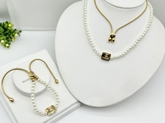 Stainless steel jewelry Necklace and bracelet set Wholesale