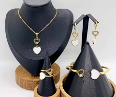 Stainless steel jewelry necklace earring Bracelet ring Wholesale