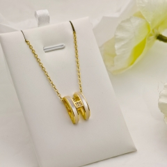 stainless steel necklace + copper pendant wholesale