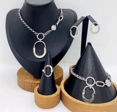 Stainless steel jewelry necklace earring Bracelet ring Wholesale