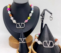 Stainless steel jewelry necklace earring Bracelet ring Wholesale