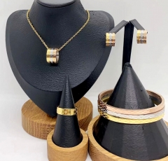 Stainless steel jewelry necklace earring Bracelet ring Wholesale