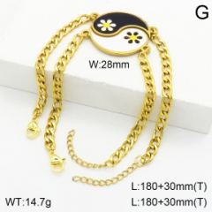Stainless steel jewelry couple bracelets set wholesale