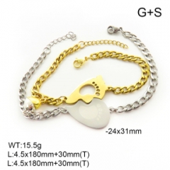 Stainless steel jewelry couple bracelets set wholesale