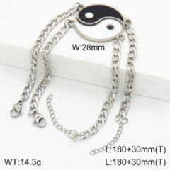 Stainless steel jewelry couple bracelets set wholesale