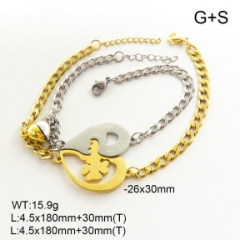 Stainless steel jewelry couple bracelets set wholesale