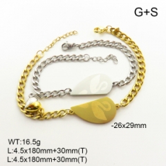 Stainless steel jewelry couple bracelets set wholesale