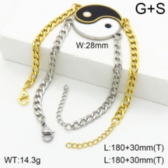 Stainless steel jewelry couple bracelets set wholesale