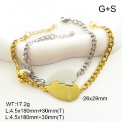Stainless steel jewelry couple bracelets set wholesale