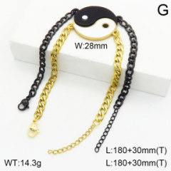Stainless steel jewelry couple bracelets set wholesale