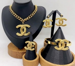 Stainless steel jewelry necklace earring Bracelet ring Wholesale