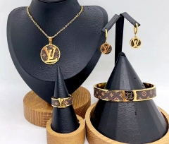 Stainless steel jewelry necklace earring Bracelet ring Wholesale
