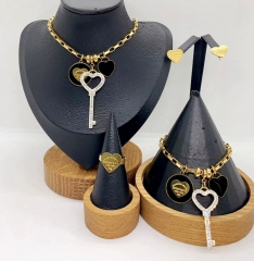 Stainless steel jewelry necklace earring Bracelet ring Wholesale