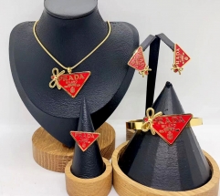 Stainless steel jewelry necklace earring Bracelet ring Wholesale