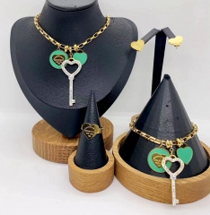 Stainless steel jewelry necklace earring Bracelet ring Wholesale