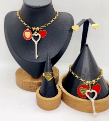 Stainless steel jewelry necklace earring Bracelet ring Wholesale