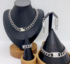 Stainless steel jewelry necklace earring Bracelet ring Wholesale