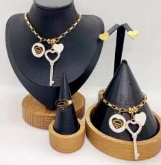 Stainless steel jewelry necklace earring Bracelet ring Wholesale