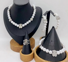 Stainless steel jewelry necklace earring Bracelet ring Wholesale