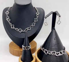 Stainless steel jewelry necklace earring Bracelet ring Wholesale