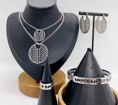 Stainless steel jewelry necklace earring Bracelet ring Wholesale