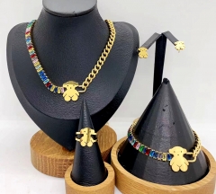 Stainless steel jewelry necklace earring Bracelet ring Wholesale