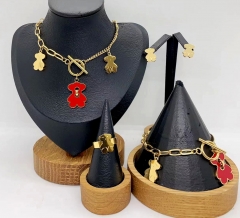 Stainless steel jewelry necklace earring Bracelet ring Wholesale