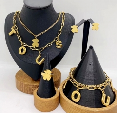Stainless steel jewelry necklace earring Bracelet ring Wholesale