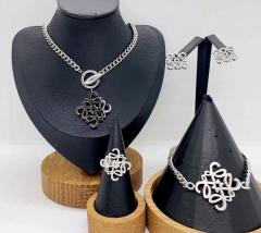Stainless steel jewelry necklace earring Bracelet ring Wholesale