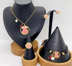 Stainless steel jewelry necklace earring Bracelet ring Wholesale