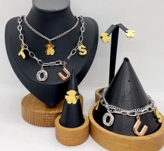 Stainless steel jewelry necklace earring Bracelet ring Wholesale