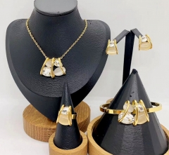 Stainless steel jewelry necklace earring Bracelet ring Wholesale