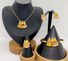 Stainless steel jewelry necklace earring Bracelet ring Wholesale