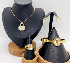 Stainless steel jewelry necklace earring Bracelet ring Wholesale
