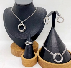 Stainless steel jewelry necklace earring bracelet ring Wholesale