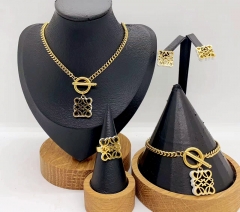 Stainless steel jewelry necklace earring bracelet ring Wholesale