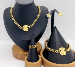Stainless steel jewelry necklace earring bracelet ring Wholesale