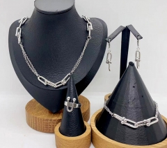 Stainless steel jewelry necklace earring Bracelet ring Wholesale