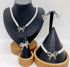 Stainless steel jewelry necklace earring Bracelet ring Wholesale