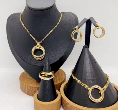 Stainless steel jewelry necklace earring bracelet ring Wholesale