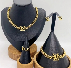 Stainless steel jewelry necklace earring bracelet ring Wholesale