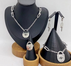 Stainless steel jewelry necklace earring bracelet ring Wholesale