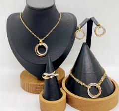 Stainless steel jewelry necklace earring bracelet ring Wholesale