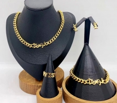Stainless steel jewelry necklace earring bracelet ring Wholesale