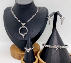 Stainless steel jewelry necklace earring bracelet ring Wholesale