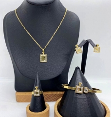 Stainless steel jewelry necklace earring bracelet ring Wholesale