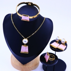 Stainless steel jewelry necklace earring bracelet ring Wholesale