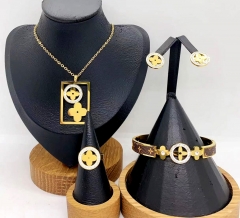 Stainless steel jewelry necklace earring bracelet ring Wholesale