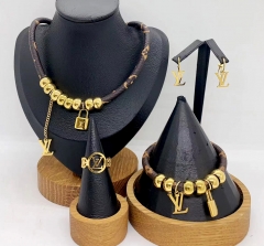Stainless steel jewelry necklace earring bracelet ring Wholesale